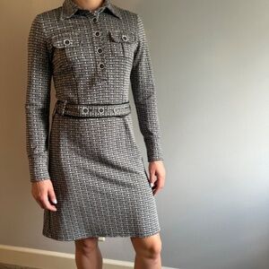 Vintage Collard Shirt Dress
